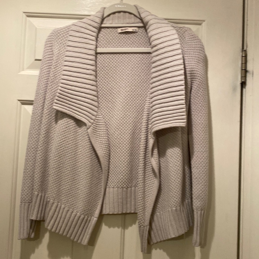 Old Navy size medium off white shawl collar sweater